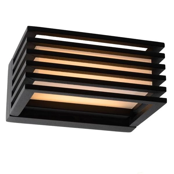 Lucide MALTA-LED - Wandleuchte Außen - LED - 1x5,4W 3000K - IP54 - Schwarz - DETAIL 2